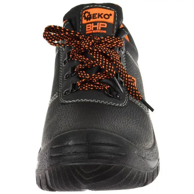 GEKO Veiligheidsschoenen - Antislip - Ademend Leer - Maat 42 - Zwart