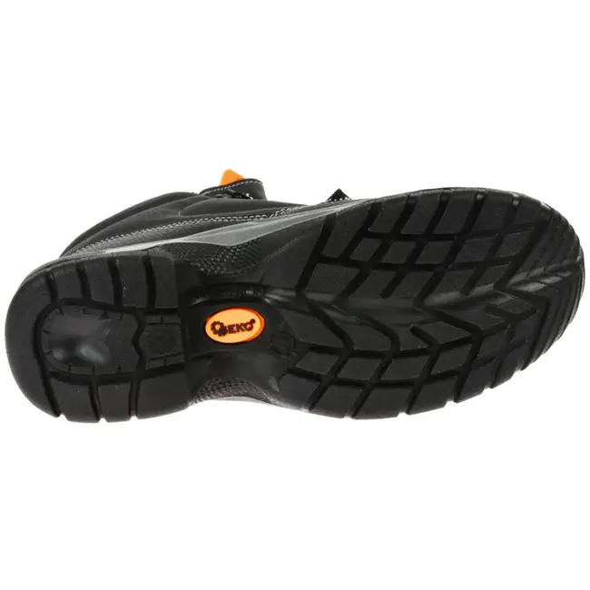 GEKO Veiligheidsschoenen - Zwart Leer - Antislip & Oliebestendig - Maat 39