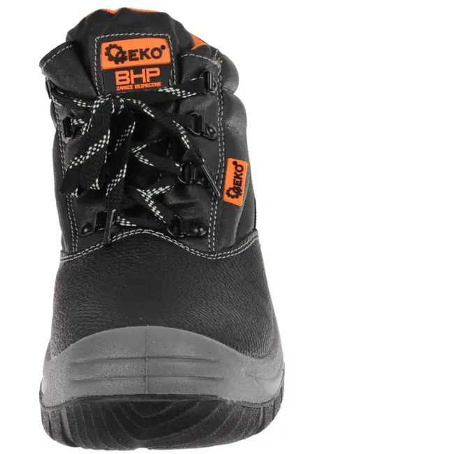 GEKO Zwarte veiligheidsschoenen - Leer - Antislip - Maat 40