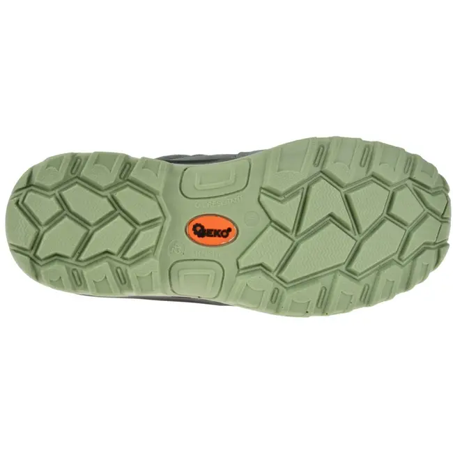 GEKO Grijze suède veiligheidsschoenen - stalen neus - antislip - maat 39