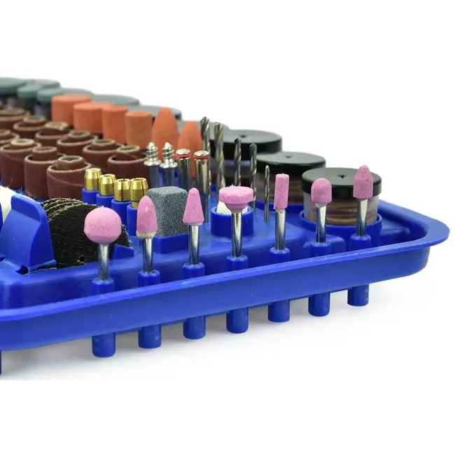 GEKO Rotary tool - 170W motor - Flexibele as - 222-delige accessoireset