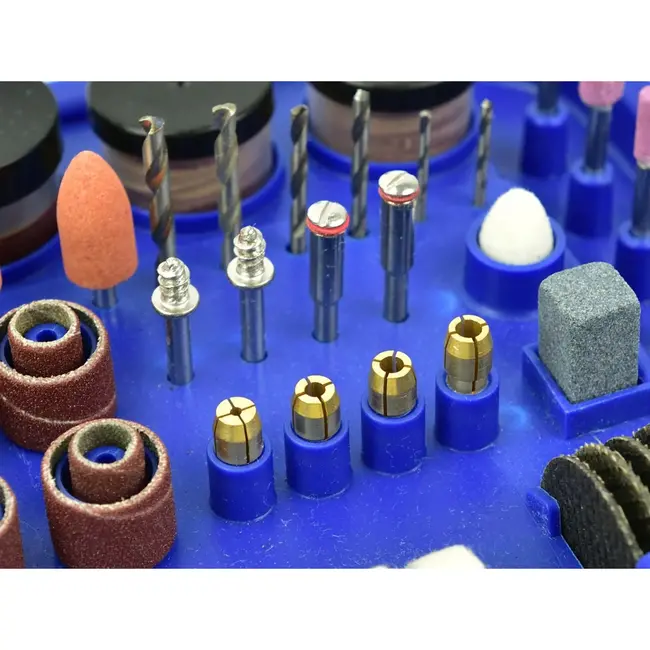 GEKO Rotary tool - 170W motor - Flexibele as - 222-delige accessoireset