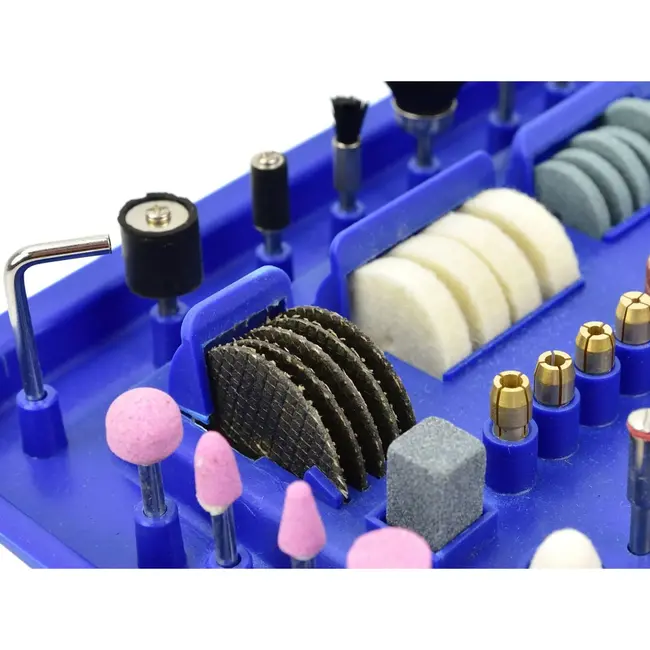 GEKO Rotary tool - 170W motor - Flexibele as - 222-delige accessoireset