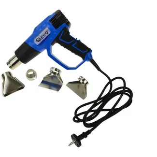 GEKO Hete luchtpistool - 2000W - 2 temperatuurinstellingen - Inclusief 4 accessoires