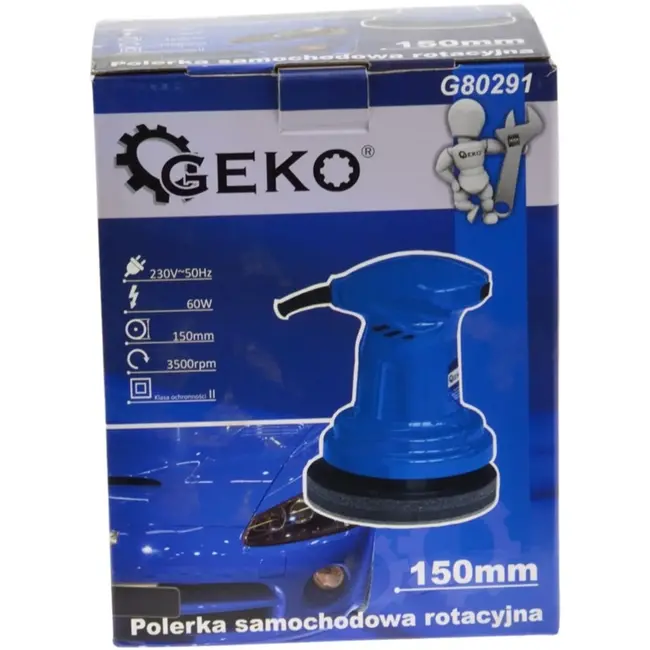 GEKO Autopoetser - Orbitaal - 150 mm - Efficiënt en Krasvrij