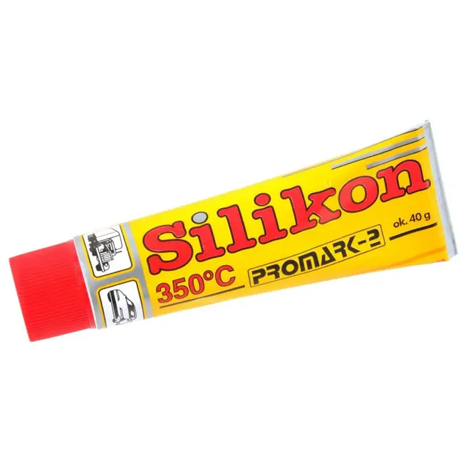 GEKO Hoge temperatuur siliconenkit - hittebestendig - flexibel - 40g - rood