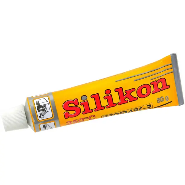 GEKO Hoge temperatuur siliconenkit - hittebestendig - flexibel - 80g - rood