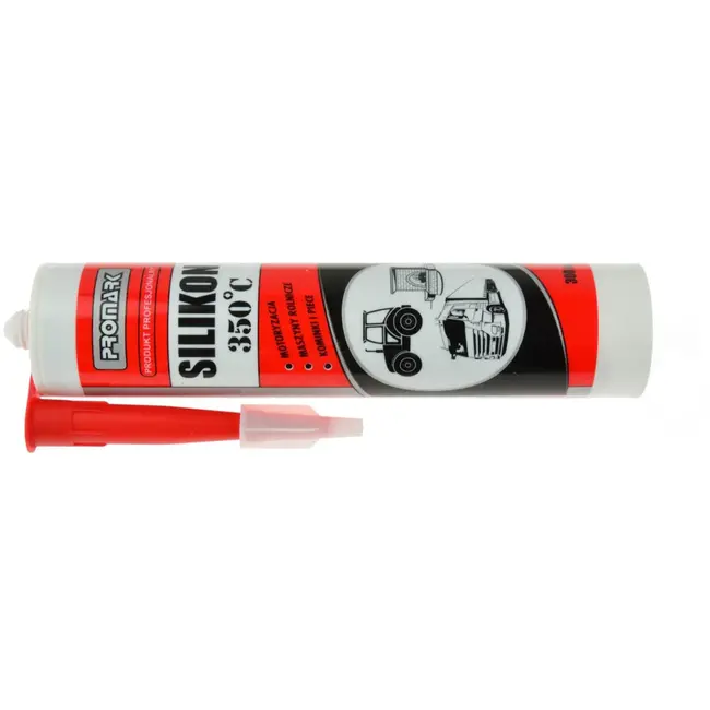 GEKO Hoge Temperatuur Siliconenkit - Weerbestendig - 300 ml - Rood