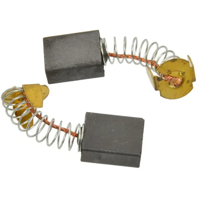 GEKO Koolborstels voor slijpmachine - Compact formaat - Duurzaam materiaal - 6,3x13,3x16,5 mm - 10 stuks