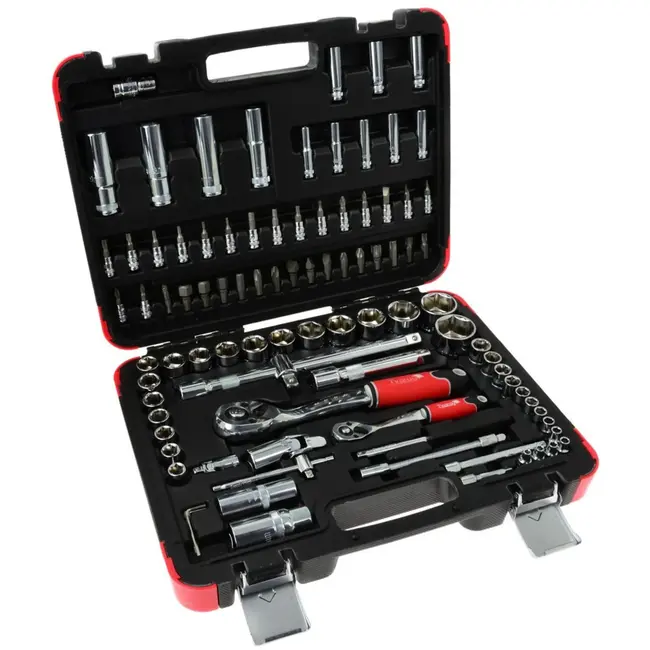 Tvardy Gereedschapsset - Chroom Gepolijst - 94-delig - 1/2" & 1/4" Aandrijving