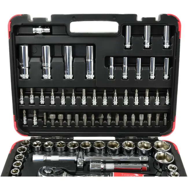 Tvardy Gereedschapsset - Chroom Gepolijst - 94-delig - 1/2" & 1/4" Aandrijving