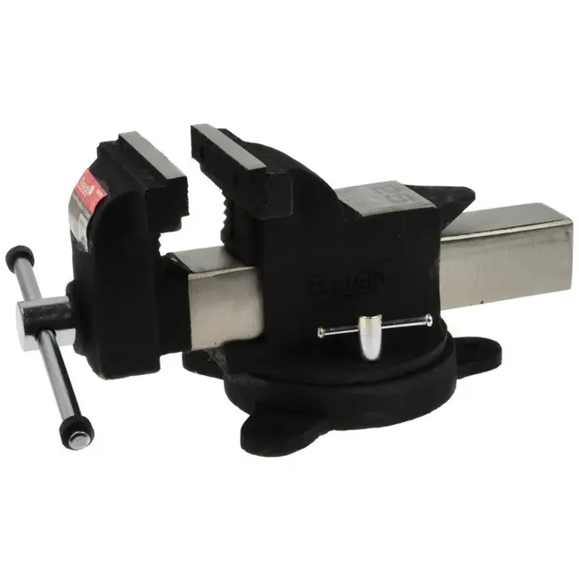 Tvardy Heavy duty bankschroef - 360° draaibaar - 125 mm - zwart