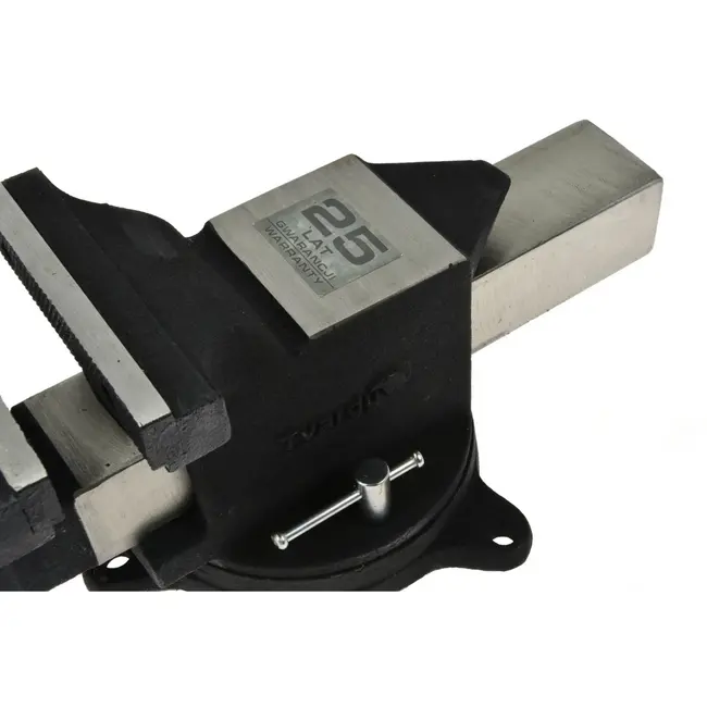 Tvardy Zware bankschroef - 360° draaibaar - 150 mm bekbreedte - Staal - Zwart