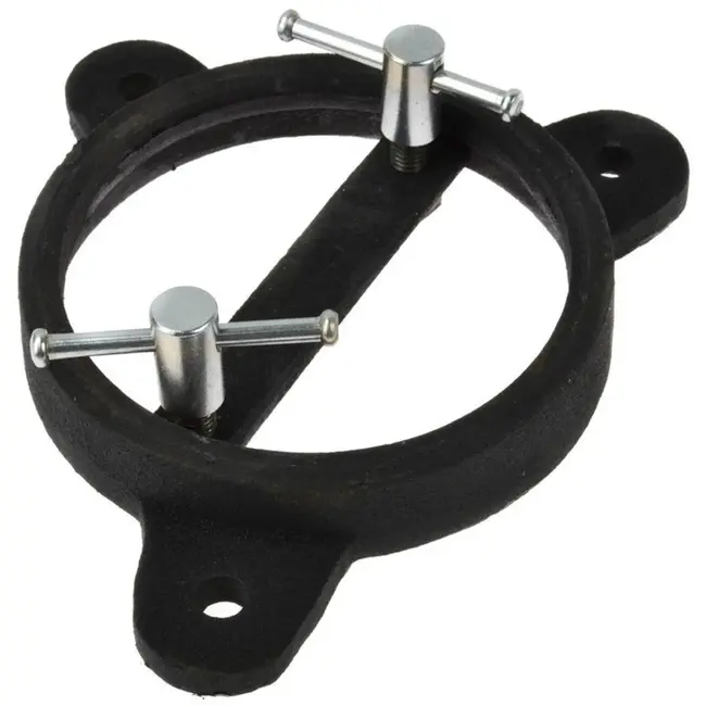 Tvardy Zware bankschroef - 360° draaibaar - 200 mm - staal - zwart