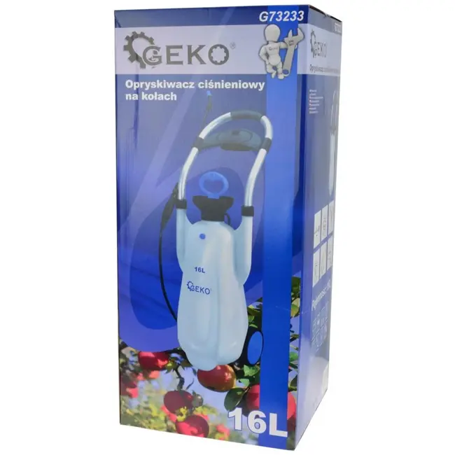 GEKO Mobiele tuinsproeier op wielen - 16L - Handmatig - Comfortabel gebruik