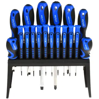 GEKO Schroevendraaierset - 18-delig - Precisie & Standaard - Inclusief Opbergrek