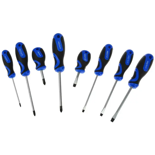 GEKO Schroevendraaierset - 8-delig - Ergonomisch - Chroom-vanadium - Gemakkelijk op te bergen