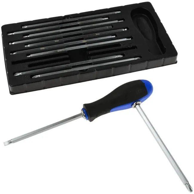 GEKO Schroevendraaierset - Verwisselbare Bladen - 22-delig - Antislip Handgreep