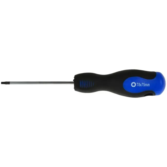 GEKO Torx schroevendraaier T8 - 75 mm - Ergonomische handgreep - Chroom-vanadium staal