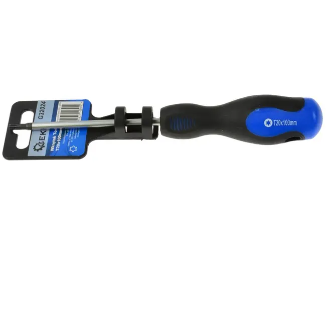 GEKO Torx schroevendraaier - T20 x 100 mm - Ergonomische handgreep - Chroom-vanadium staal