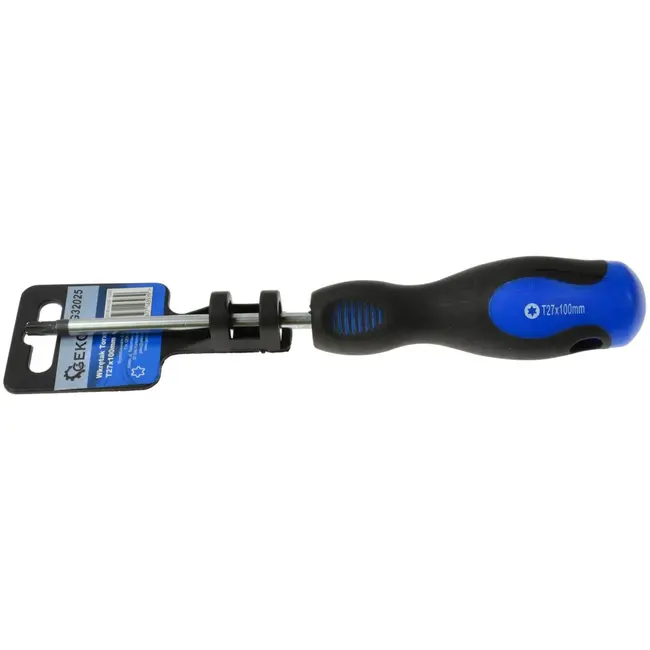 GEKO Torx schroevendraaier - T27 - 100 mm - Ergonomische handgreep - Chroom-vanadium staal