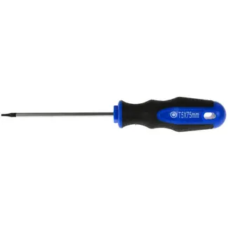 GEKO Torx schroevendraaier - T5 - 75 mm - Ergonomisch - Ophanggat