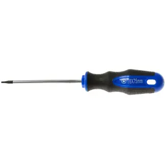 GEKO Torx schroevendraaier - T6 x 75 mm - Ergonomische handgreep - Chroom-vanadium staal