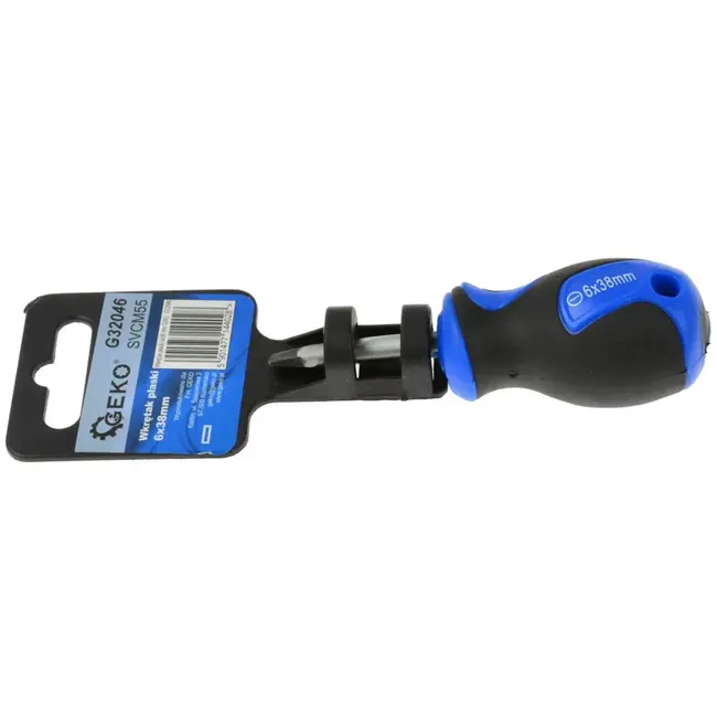 GEKO Schroevendraaier - Platte kop - Ergonomisch - 6x38 mm - Duurzaam ontwerp