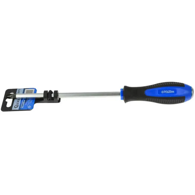 GEKO Philips schroevendraaier - metaal strike cap - ergonomische handgreep - 200 mm