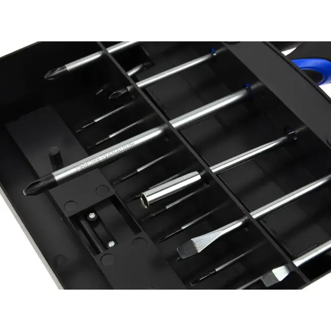 GEKO Schroevendraaierset - 36-delig - Magnetische tips - Zachte grip - Chroom-vanadium staal