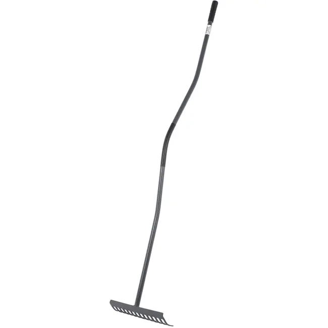 GEKO Ergonomische metalen hark - 14 tanden - Comfortabel en efficiënt tuinieren