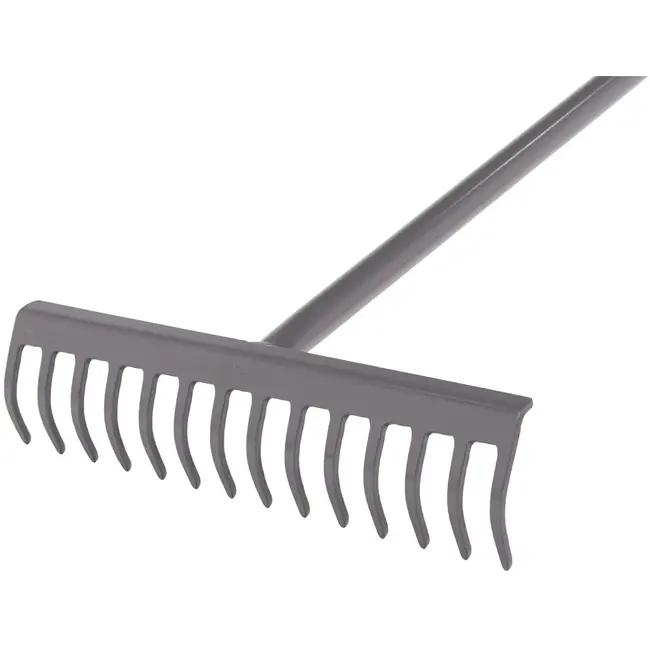 GEKO Ergonomische metalen hark - 14 tanden - Comfortabel en efficiënt tuinieren