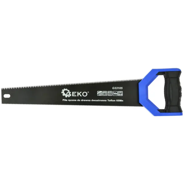 GEKO Dubbelzijdige handzaag - 400 mm - PTFE coating - ergonomische grip