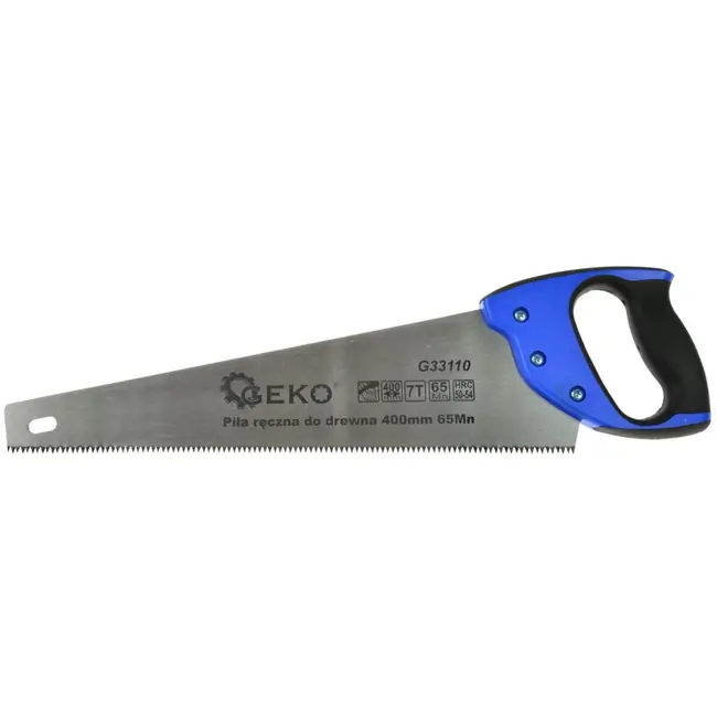 GEKO Handzaag - 400 mm - Snelle snede - Ergonomische grip - Staal HRC 50-54