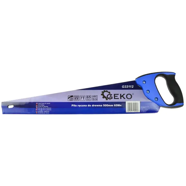 GEKO Handzaag - 450 mm - Staal - Ergonomische Grip - Voor Hout en Kunststof