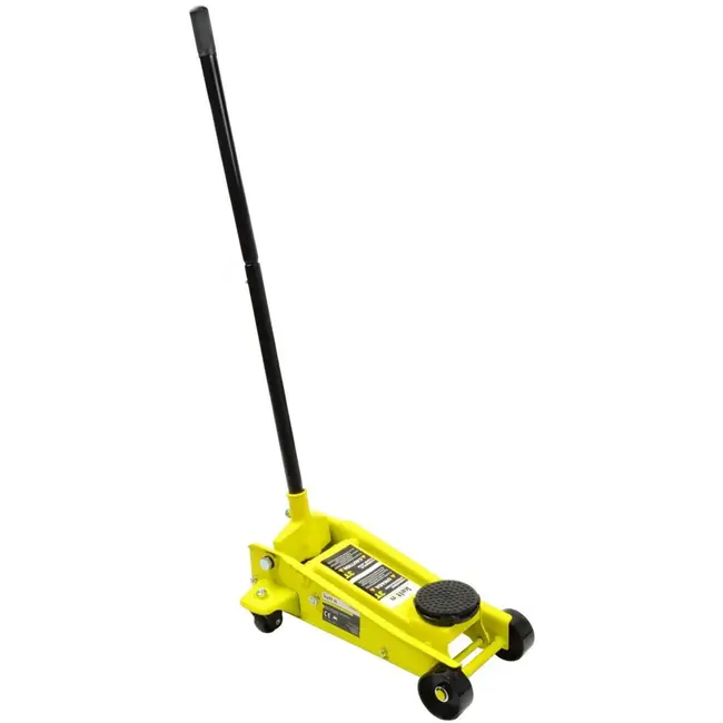 Keltin Hydraulische krik - 3 ton - 135-500 mm - Twist grip bediening - Stabiele stalen wielen