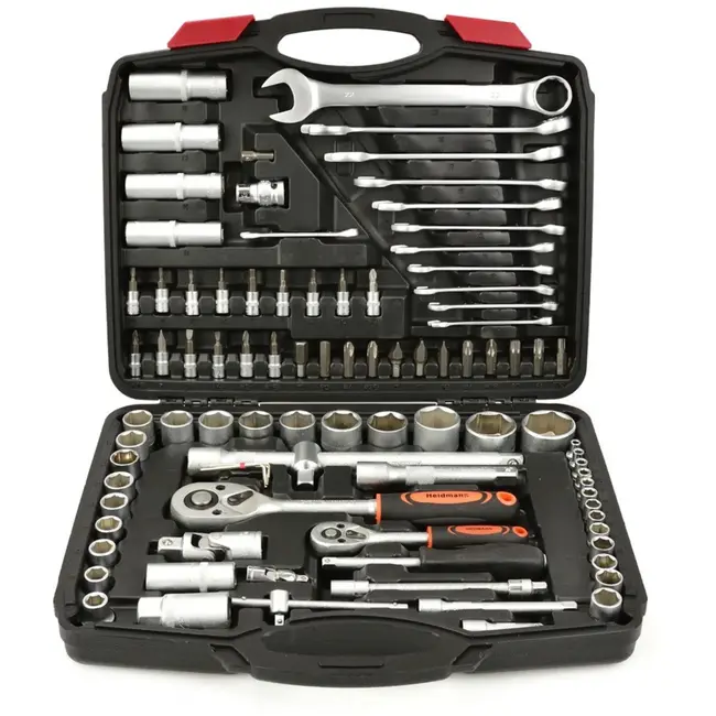 GEKO Sokkelset - 94-delig - Chroom Vanadium - Inclusief Ratels en Verlengstukken