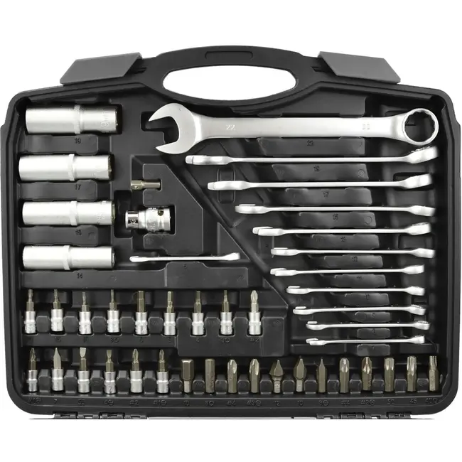 GEKO Sokkelset - 94-delig - Chroom Vanadium - Inclusief Ratels en Verlengstukken