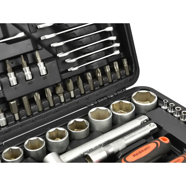 GEKO Sokkelset - 94-delig - Chroom Vanadium - Inclusief Ratels en Verlengstukken