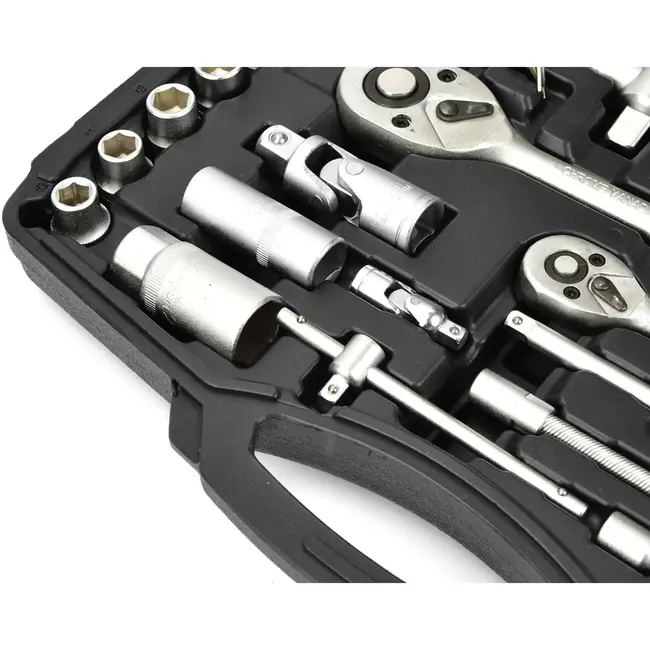 GEKO Sokkelset - 94-delig - Chroom Vanadium - Inclusief Ratels en Verlengstukken