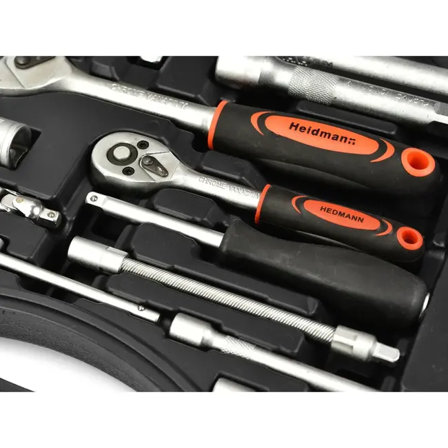 GEKO Sokkelset - 94-delig - Chroom Vanadium - Inclusief Ratels en Verlengstukken