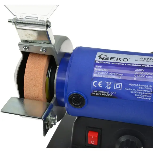 GEKO Mini dubbele slijper - flexibele as - 75 mm wielen - 200W - 0-9000 rpm