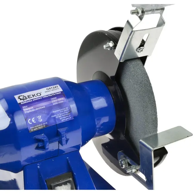 GEKO Slijpmachine - Dubbele Schijf - 150 mm - Aluminium Behuizing - Stabiele Basis