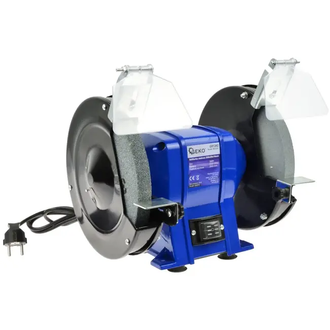 GEKO Bench grinder - veelzijdig - robuust ontwerp - 200 mm - 350W