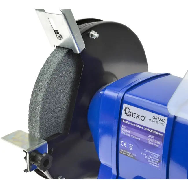 GEKO Bench grinder - veelzijdig - robuust ontwerp - 200 mm - 350W