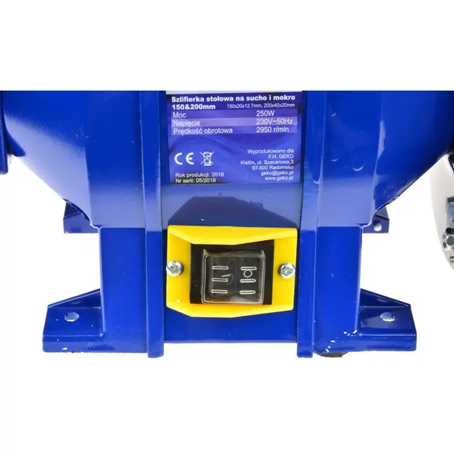 GEKO Nat- en droogslijpmachine - Precisie en kracht - 150/200 mm - Aluminium behuizing