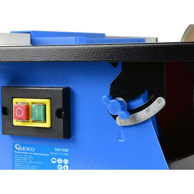 GEKO Tegelzaagmachine - 600W - Watergekoeld - 45° Verstelbaar - Inclusief Diamantzaagblad