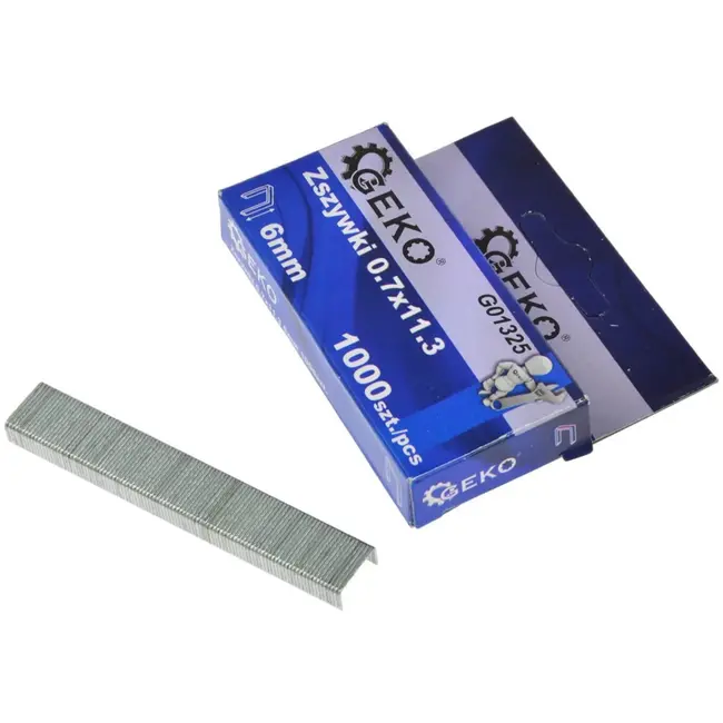 GEKO Nietjes - 6 mm lengte - 11,3 mm breedte - 1000 stuks