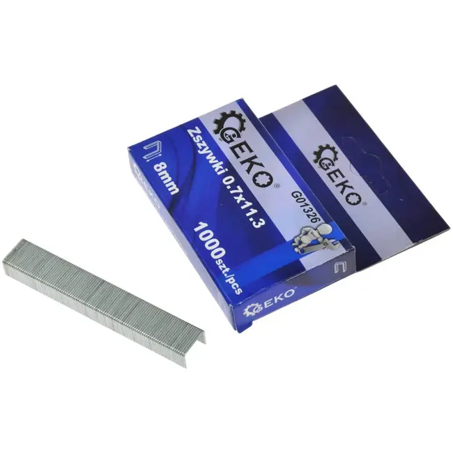 GEKO Nietjes - 0.7 x 11.3 mm - 8 mm lengte - 1000 stuks