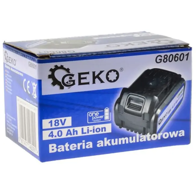 GEKO Li-ion accu - 18V - 4.0Ah - Snel opladen - Duurzaam